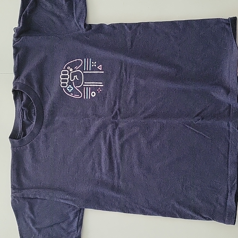 Boys gaming shirt sleeved shirt